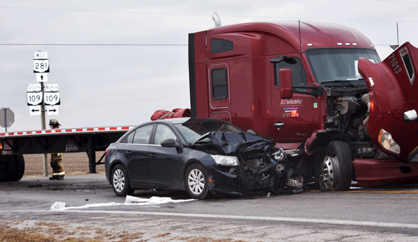 Two-vehicle crash